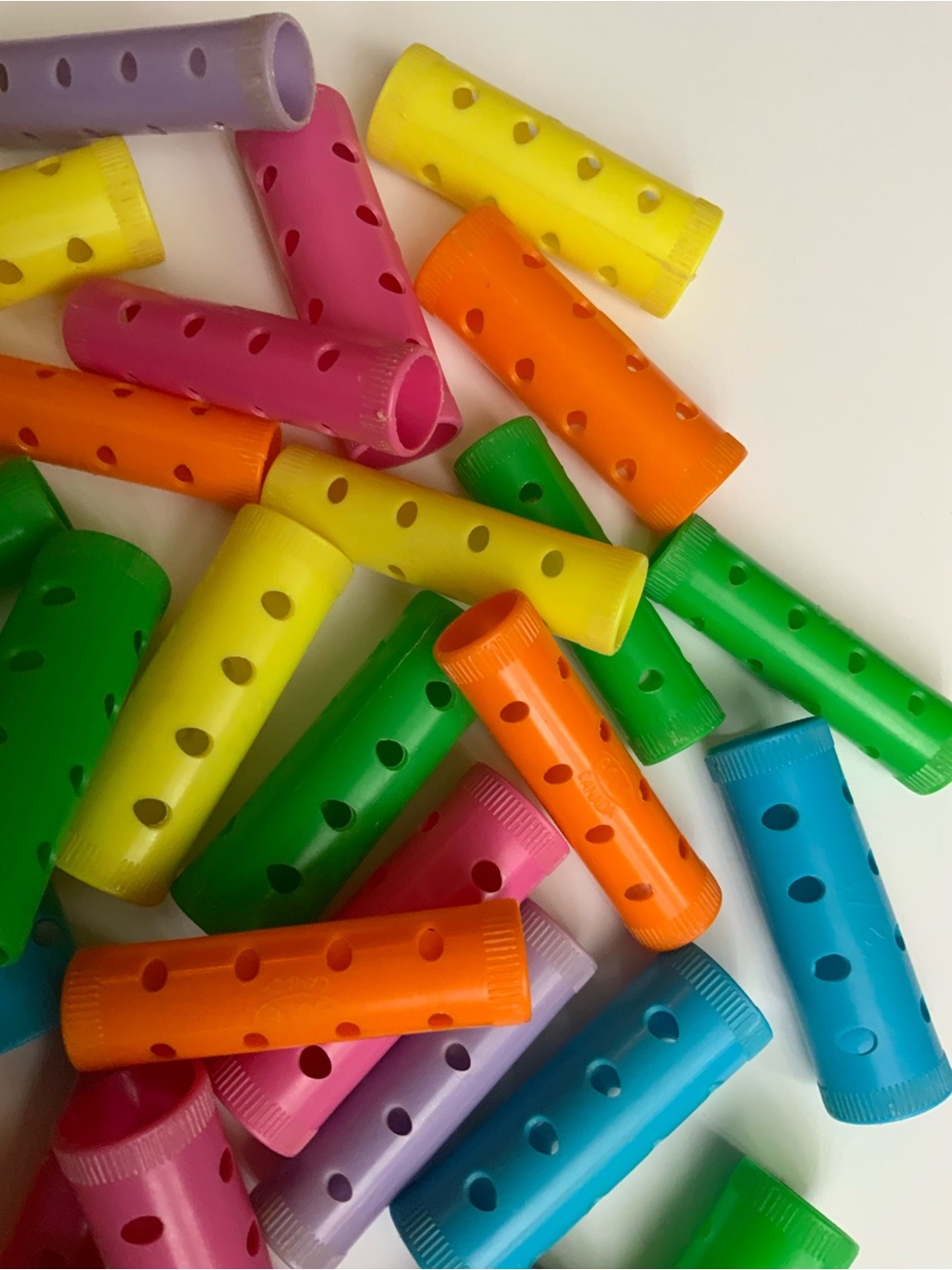 Vintage Multicolor Hair Curlers - Pack of Assorted Bright Colors - Picture 3 of 7